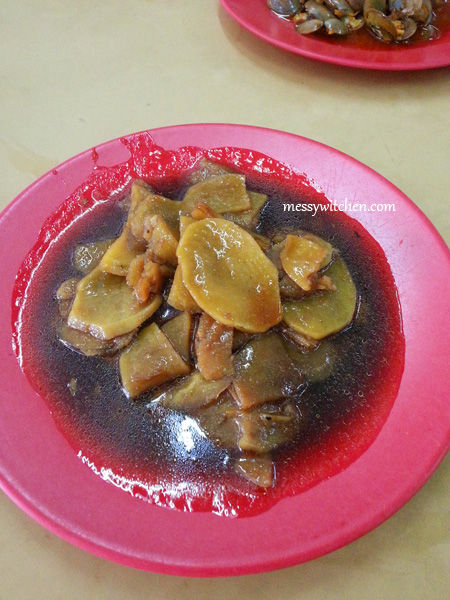 Sliced Potatoes In Dark Sauce @ Sin Teo Heng Restaurant, Klang